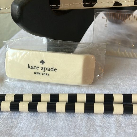 Kate Spade: Pencil Pouch & Strike Gold Sticky Note Set-Lot of 7 - Picture 6 of 16